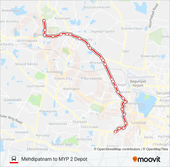 19/224 Bus Line Map