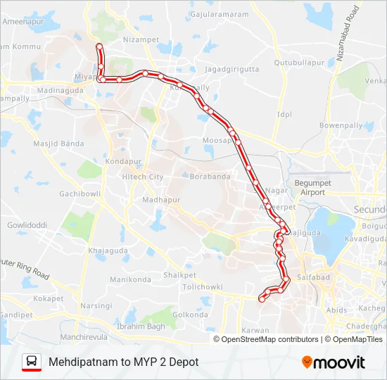 19/224 Bus Line Map