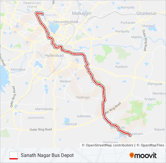 158277d Route: Schedules, Stops & Maps - Sanath Nagar Bus Depot (Updated)