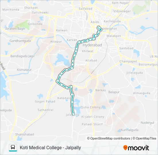 95M Bus Line Map