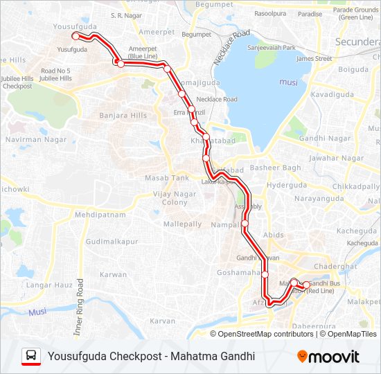 9C bus Line Map