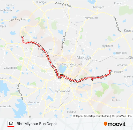 224/113K Bus Line Map