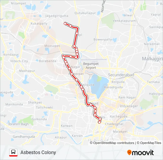 41C Bus Line Map