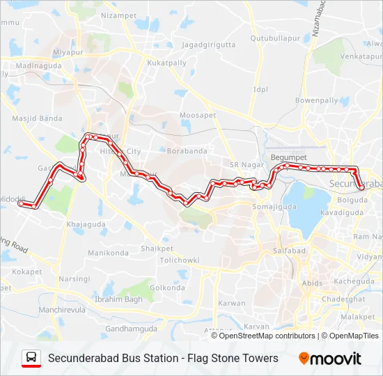 10H/W Bus Line Map