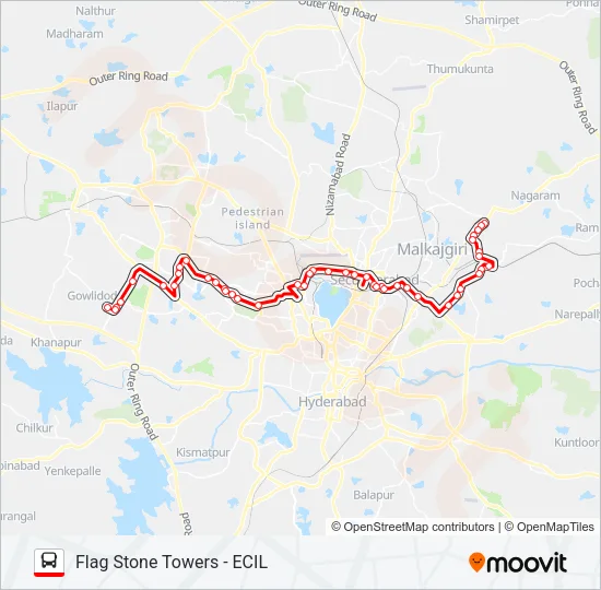 17HN/47LI Bus Line Map