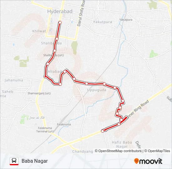 85H Bus Line Map