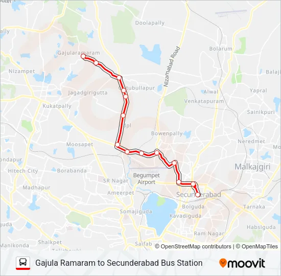 171 Bus Line Map