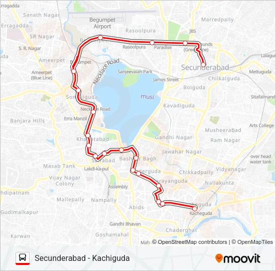 49K Bus Line Map