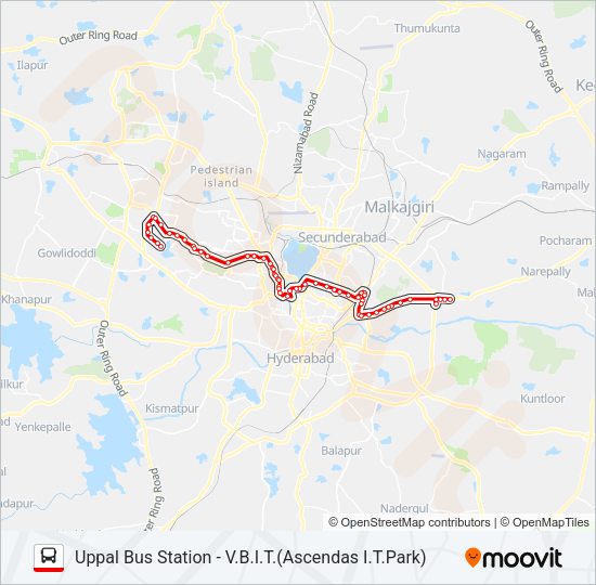 113I/V Bus Line Map