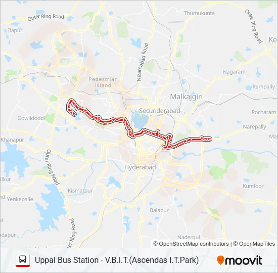 113I/V Bus Line Map