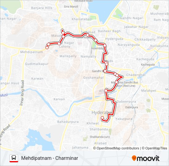 65 Bus Line Map