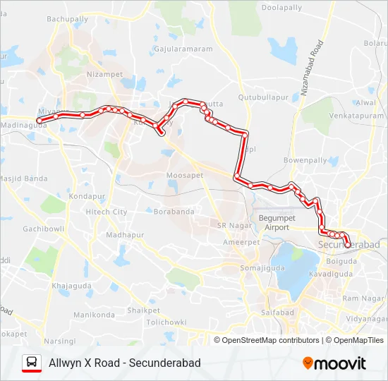 30A Bus Line Map