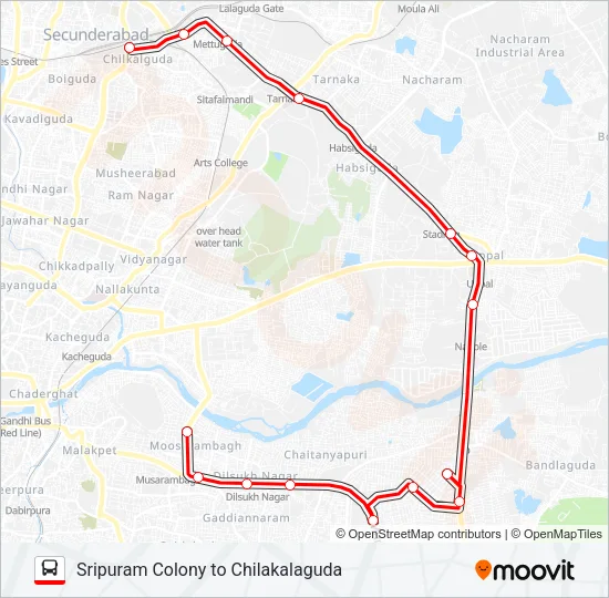 90M Bus Line Map