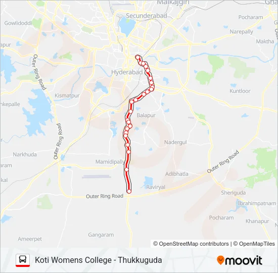 253G Bus Line Map