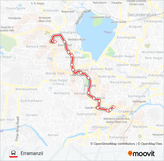 135 Bus Line Map