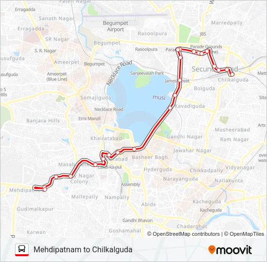 5 Bus Line Map