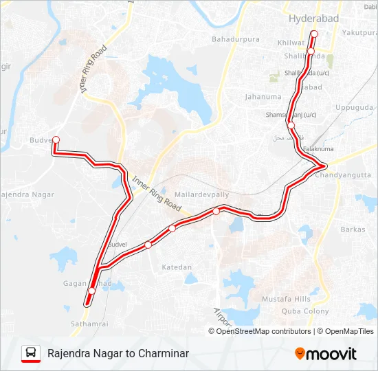 178R Bus Line Map