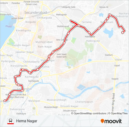3N Bus Line Map