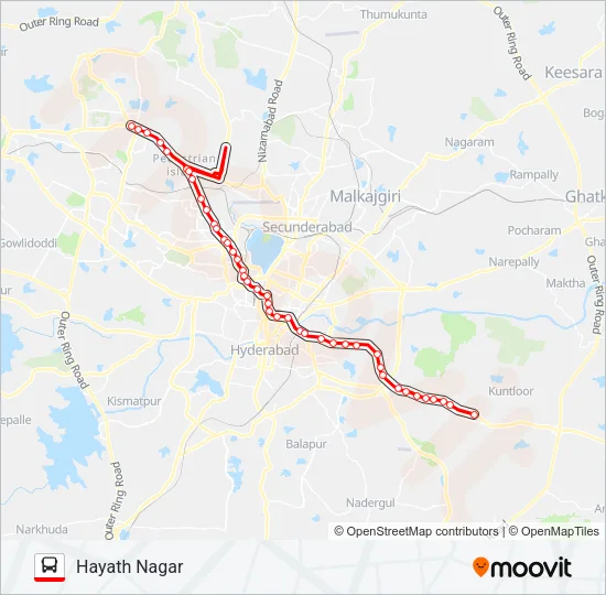 187HJ Bus Line Map