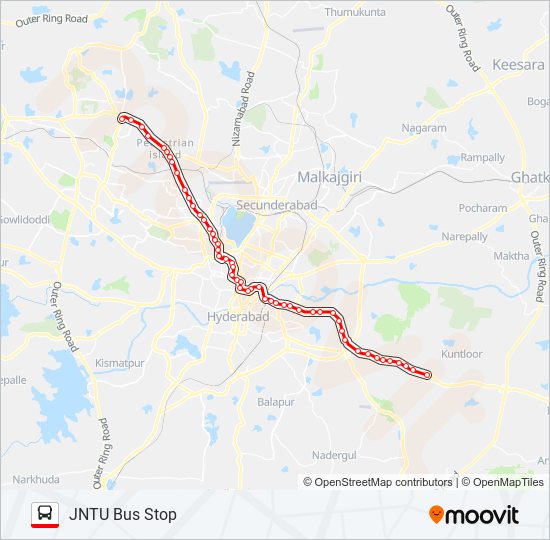 Hyderabad To Kothagudem Route Map 187Hj Route: Schedules, Stops & Maps - Jntu Bus Stop (Updated)