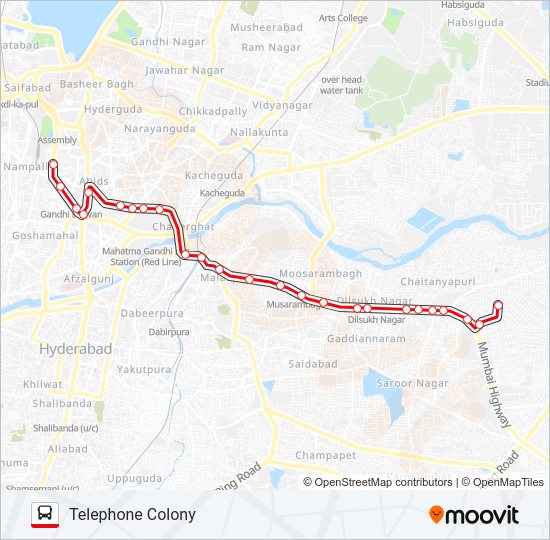 100T bus Line Map