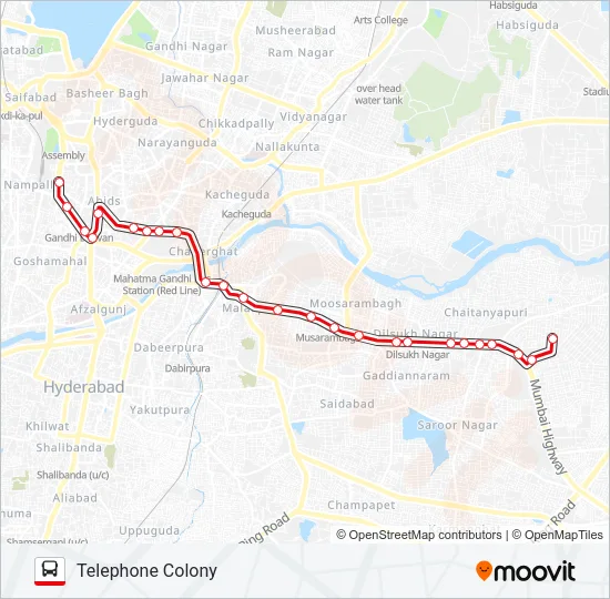100T Bus Line Map