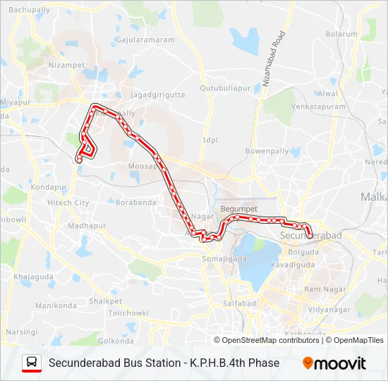 10L Bus Line Map