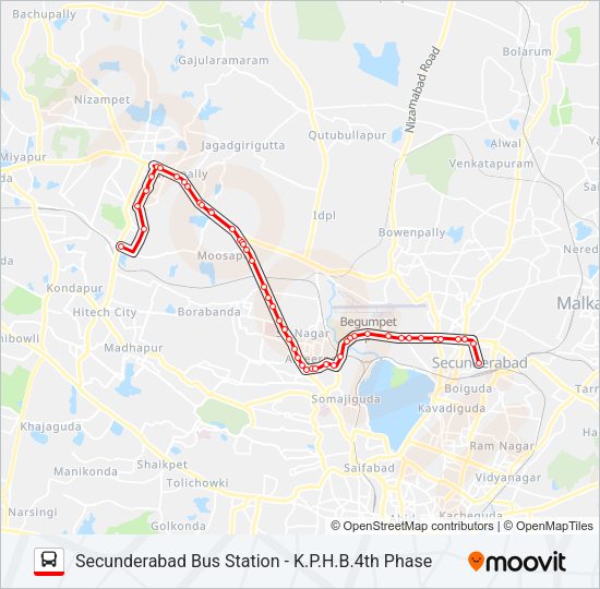 Bus Stand Route Map 10L Route: Schedules, Stops & Maps - K.p.h.b. 4Th Phase (Updated)