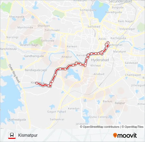 94K Bus Line Map