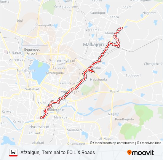 Hyderabad Tourist Map Pdf 3H Route: Schedules, Stops & Maps - Afzalgunj (Updated)