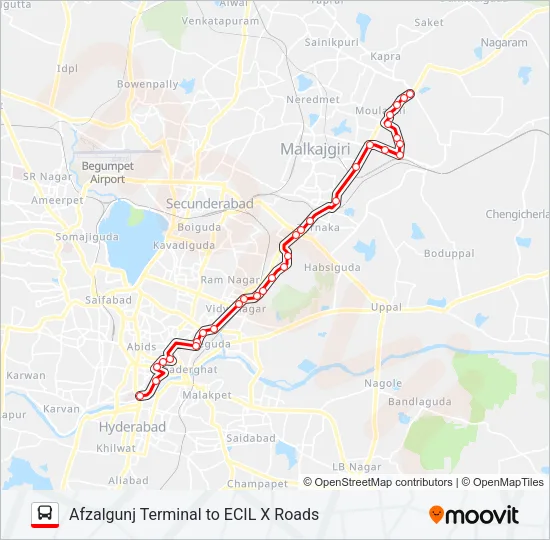 3H Bus Line Map