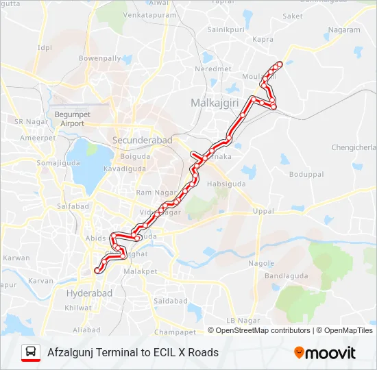 3H Bus Line Map