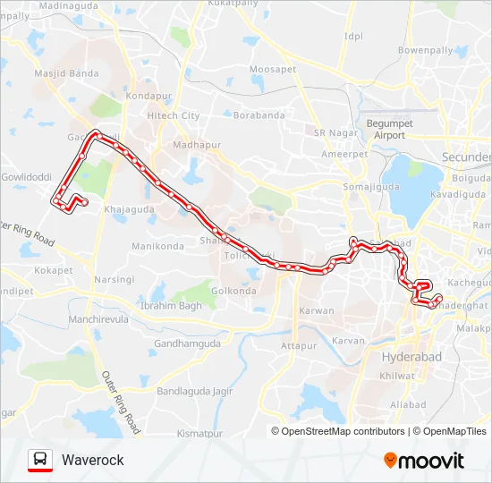 118W Bus Line Map