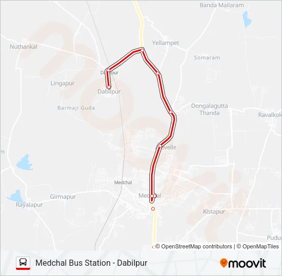 229D Bus Line Map