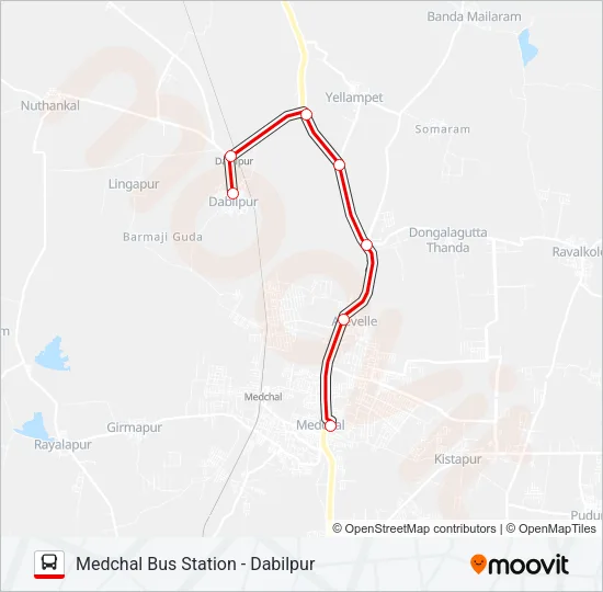 229D Bus Line Map