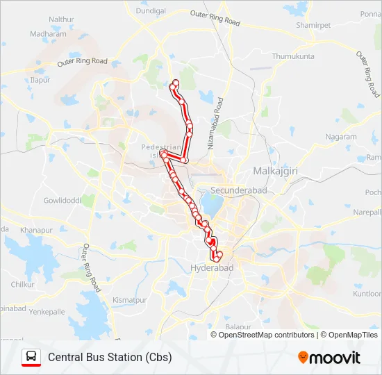 9X/283D Bus Line Map