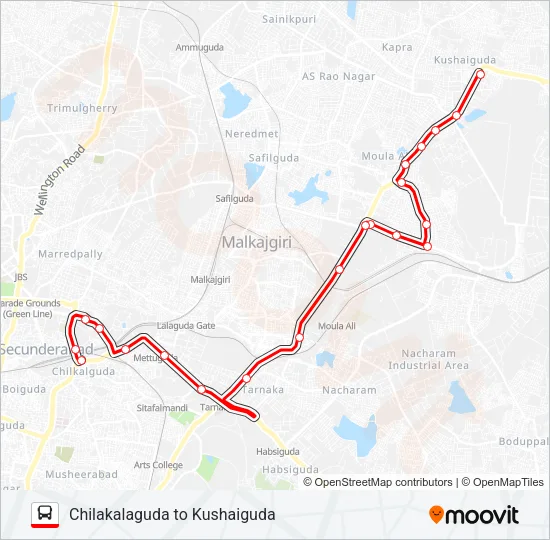 17 Bus Line Map
