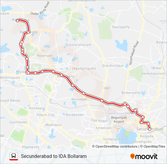 224S Bus Line Map