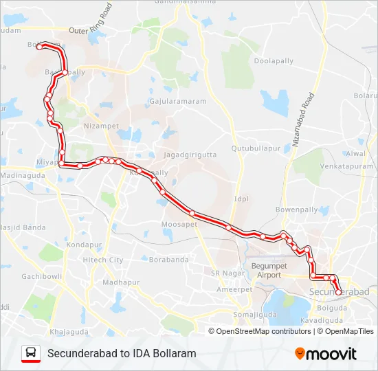224S Bus Line Map