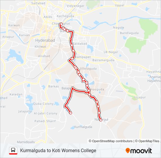 203K bus Line Map