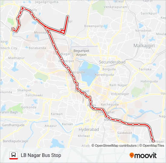 187D/L-2 Bus Line Map