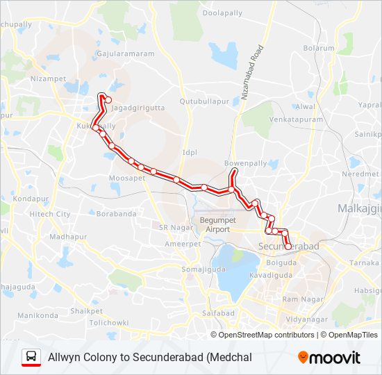 31A bus Line Map