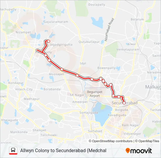 31A Bus Line Map