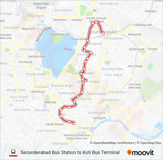 40 Bus Line Map