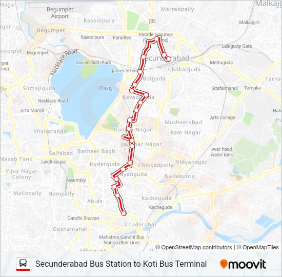 40 Bus Line Map