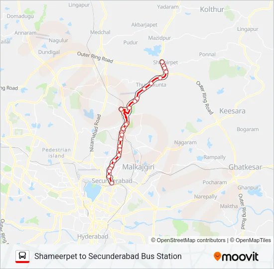 211S Bus Line Map