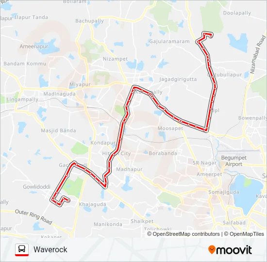 198 Bus Line Map