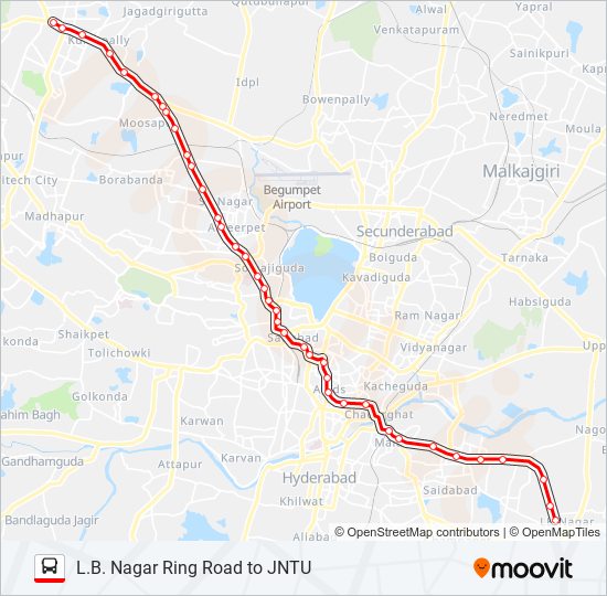 187JL bus Line Map