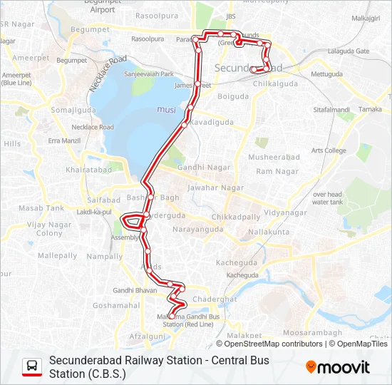 7M Bus Line Map