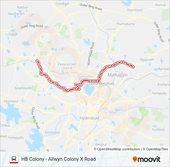 147 Bus Line Map